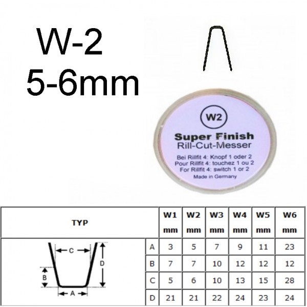 Gilinimo peiliukas W2 5-6mm