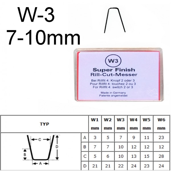 Gilinimo peiliukas W3 7-10mm