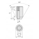 Rato veržlė M14x1,5 TORX