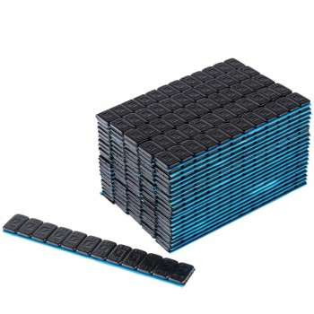 Klijuojami balansavimo svareliai 5/5g dažyti (Juodi) (100vnt.)