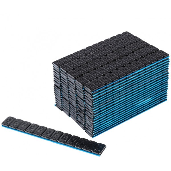 Klijuojami balansavimo svareliai 5/5g dažyti (Juodi) (100vnt.)