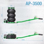 Pneumatinis domkratas 3.5T AP-3500